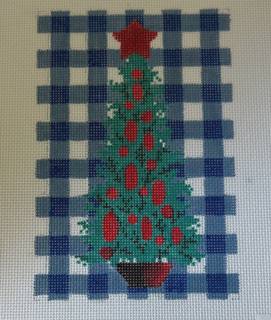 Blue Gingham Christmas Tree by The Curious Cowgirl (thumbnail)