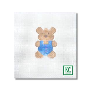 Blue Teddy Mini Canvas by Danji Designs (thumbnail)