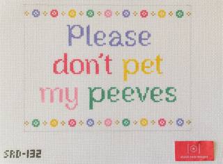 Stitch Rock Designs #SRD-132 Please Don't Pet My Peeves by Stitch Rock Designs (thumbnail)