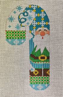 Blue Hat Gnome Candy Cane by Danji Designs (thumbnail)