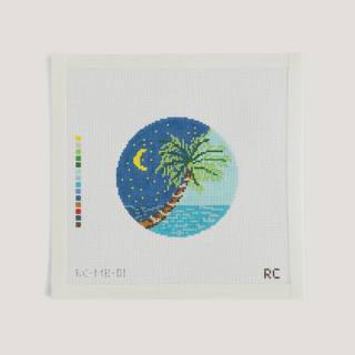 Mele Kalikimaka Round by RenniCo Needlepoint (thumbnail)