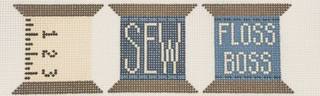 Sewing Spool Trio Set 1 by Atlantic Blue Canvas (thumbnail)