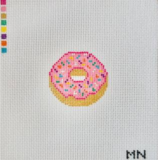 Strawberry Sprinkles Donut Mini Canvas by Magnolia Needlepoint (thumbnail)