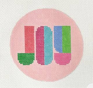 Joy by Girl with a Curl Needlepoint (thumbnail)