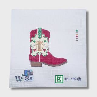 Alpha Chi Omega Boot by Wipstitch Needleworks (thumbnail)