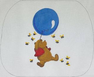 Bear with Balloon and Bees by Kate Dickerson Needlepoint Collections (thumbnail)