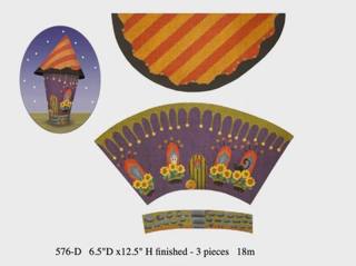 Melissa Shirley 576D Purple People Wacky House 3 Pieces by Melissa Shirley Designs (thumbnail)