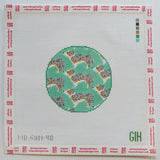 WS - Green Heart Needlepoint: Australian Shepard Canvas by Mopsey Designs (thumbnail)