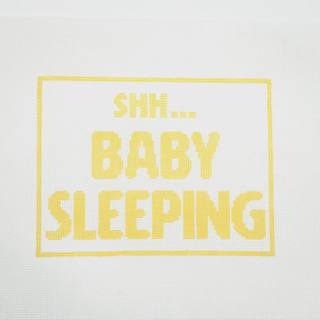 Shh... Baby Sleeping (Yellow) by SBT Stitches (thumbnail)