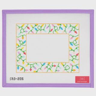 Christmas Lights Frame - 4" x 6" by Stitch Rock Designs (thumbnail)