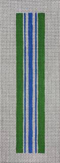striped key fob by Anne Fisher Needlepoint (thumbnail)