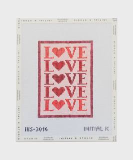 Love Love Love Canvas by Initial K Studio (thumbnail)