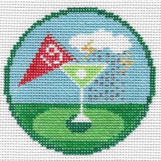 19th Hole Demerit Canvas by Doolittle Stitchery (thumbnail)