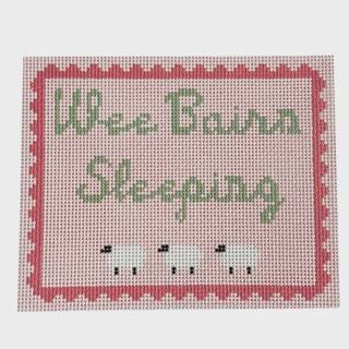 Wee Bairn Sleeping - Pink by Goodpoint Needlepoint (thumbnail)