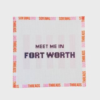Meet Me In Fort Worth Canvas by Duo Threads (thumbnail)