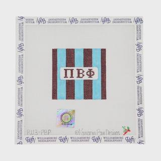 Pi Beta Phi - 3" Rugby Square by Kangaroo Paw Designs (thumbnail)