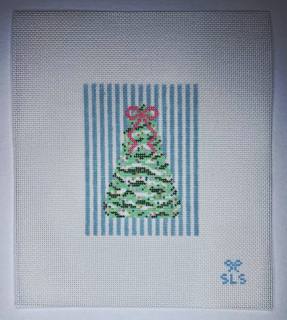 Tree w/ Blue Stripes by SLS Needlepoint (thumbnail)