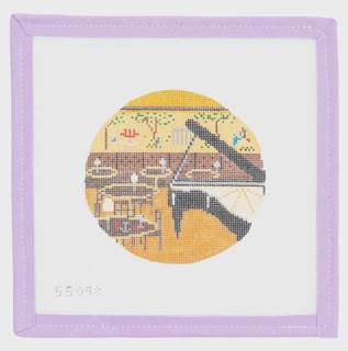 Bemelmans Bar At The Carlyle With Stitch Guide by Stitch Style Needlepoint (thumbnail)