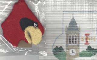 Mini Sock - Iowa State University with Cy by Kathy Schenkel (thumbnail)
