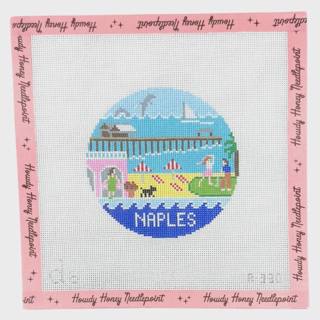 Naples, Florida Round by Doolittle Stitchery (thumbnail)