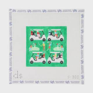 Golfer's Square by Doolittle Stitchery (thumbnail)