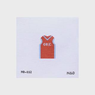 OKC Jersey Canvas - Orange by Nash and Daughter (thumbnail)
