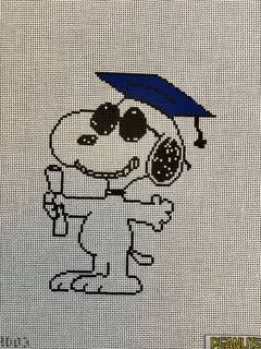 Snoopy Graduation by Officially Needlepoint (thumbnail)