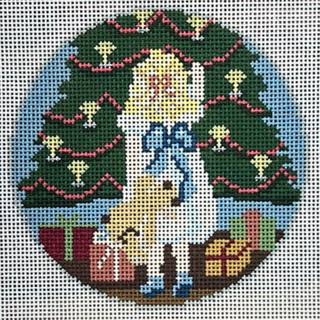 The Squirrel & The Snail · MFT-Girls in White Dresses with Blue Satin Sashes by The Gingham Stitchery (thumbnail)