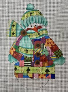patchwork snowman, original by Renaissance Designs (thumbnail)