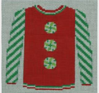 KKO199AG (Peppermints on Red) by Kristine Kingston (thumbnail)