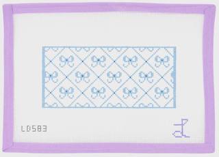 Blue Bows In Lattice Eyeglass Case by Lycette Designs (thumbnail)