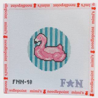 Pool Floaty Flamingo by Friday Night Needlepoint (thumbnail)
