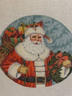 Santa with Wreath by Victoria Whitson (thumbnail)