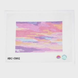 Carolina Cotton Candy Sky Clutch by Atlantic Blue Canvas (thumbnail)