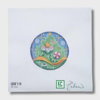 Mouse King Round Canvas by Rebecca Wood Designs (thumbnail)