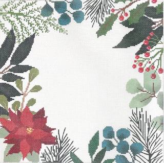 White Red Poinsettia Botanical by Laura Love Designs (thumbnail)
