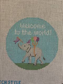 Welcome To The World Baby Elephant by Stitch Style Needlepoint (thumbnail)