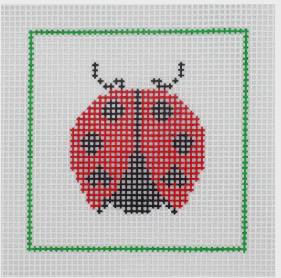 DeElda Lady Bug - Beginners Needlepoint Kit by Kelly Clark Needlepoint (Colonial Needle) (thumbnail)
