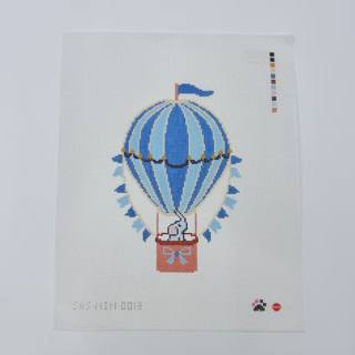 Baby Boy Balloon Canvas by Saturnalia Stitching (thumbnail)