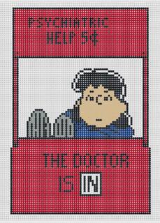 M-Lucy "The Doctor is In" - PEANUTS Everyday by Officially Needlepoint (thumbnail)