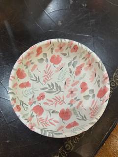 Magnetic Bowl - Blush & Sage Floral by Officially Needlepoint (thumbnail)