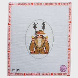 NYC Christmas Reindeer Costume Oval by The Painted Stitch (thumbnail)