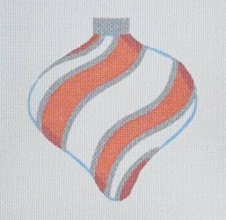 Orange Swirl Ornament - Diamond by Raymond Crawford (thumbnail)