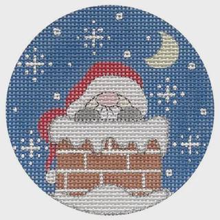 Santa in Chimney by Alice Peterson (thumbnail)
