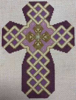 lattice cross by Susan Roberts Needlepoint (thumbnail)