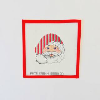 Santa with Striped Hat by Patti Mann (thumbnail)