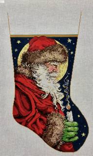 a flame stocking by Once in a Blue Moon (via Fleur de Paris) (thumbnail)