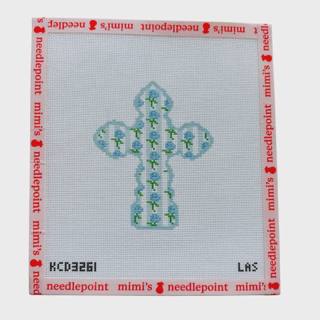 Blue Hydrangea Strip Cross by KCN Designers (thumbnail)