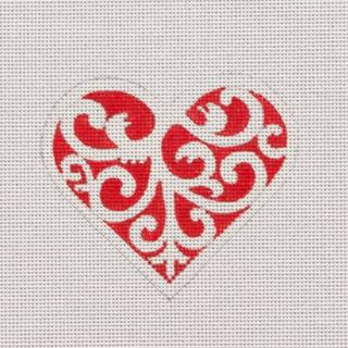 Pepperberry HT03 Red White Scroll by Pepperberry Designs (thumbnail)