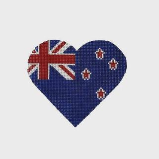 New Zealand Flag Heart by Pepperberry Designs (thumbnail)